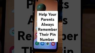 Help Mom & Dad Always Remember Their Pin Pattern or Password on Their Phone