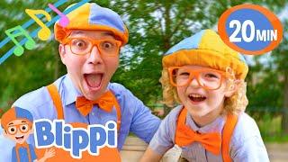 Blippi's Best Buddies Song | 20 MINUTES of Singalong | BEST OF BLIPPI | Music Videos for Kids