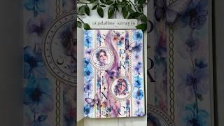 ASMR Aesthetic Blue Spring Journal | Mixed Media Art #asmr #creativejournaling #mixedmedia