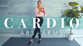 20 minute Standing Cardio Arms & Abs Low Impact Workout // Fun & to the Beat 