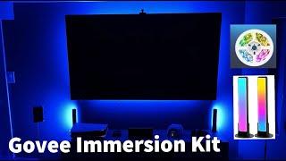 BEST LED BACKLIGHT & LIGHT BAR IMMERSION KIT! - Govee Immersion Setup and Review!