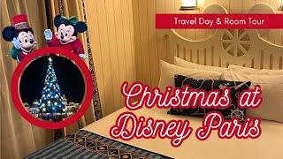 Christmas at Disney Paris | Travel Day & Newport Bay Club Room Tour | Disney Christmas Vlogs 2024