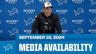 Detroit Lions coordinators meet with the media | September 19, 2024