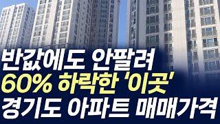 경기도 아파트 매매가격,반값에도 안팔려 60% 하락한 '이곳'(부동산 아파트 미분양 입주권 분양권 재개발 재건축)