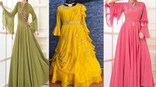 Designer Party Wear Fancy Long Frock Dress Design | Fashion Style Corner