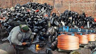 Incredible Process of Old AC Compressor Recycling & Making Copper Wire in Factory