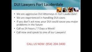 DUI Lawyer Fort Lauderdale (954) 204-3400