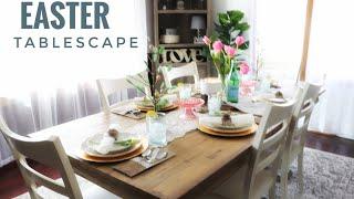 Easter Tablescape | Budget Friendly Table Decor | Easter Lunch