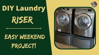 DIY Washer/Dryer Pedestal