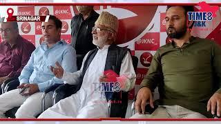 JKNC senior leader Ali Muhammad Sagar adresses media at party headquarter srinagar