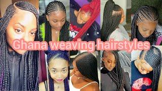 Flawless braids hairstyles for black women | Ghana weaving hairstyles | Braids styles