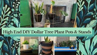 High End Dollar Tree Planters & Plant Stands