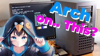 Arch Linux on a 400 Mhz Pentium II! (feat. Minecraft) | WGEX