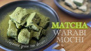 【Easy&Tasty】How to make MATCHA WARABI MOCHI - Chilled green tea dessert! - Japanese Mum Cooking