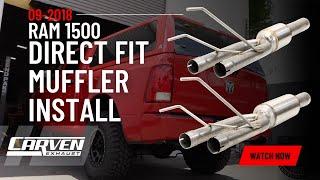 2009-2018 Ram1500 Muffler Direct Fit +5" Tips Install/Overview Video by Carven Exhaust #ram #exhaust