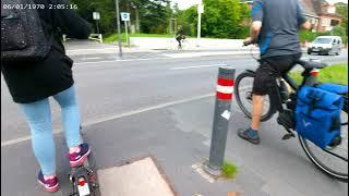 Die Velorute 10 in Kiel bis zum Ende, bis zum Holstein-Kiel Stadium.