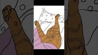 잘 그리는 척 고양이 그리기 20. "월요일 싫어" 프로크리에이트 드로잉  / Cat Drawing on iPad #고양이그림 #1일1그림 #HitThatMeowLike