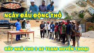 Quanglinhvlogs || Ngày Đầu "Ra Quân" Xây Nhà Cho 3 Ae Team Huyền Thoại.