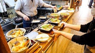 여기는 꼭 가야해! 주문이 쇄도하는 오사카 노포 우동집에서 먹는 유부우동丨Udon Noodles in Osaka