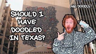 Doodling A Giant Wall In Austin TEXAS USA, Graffiti Spaghetti | Mr Doodle