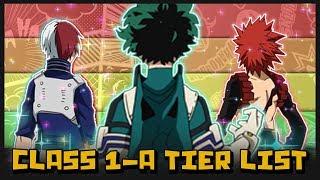 Favorite & Top Hero Rankings of the Future! CLASS 1-A EDITION Part 1!- My Hero Academia Tier List!