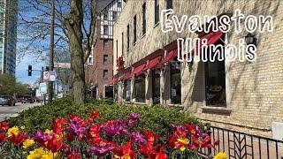 Evanston Illinois/Chicago Suburb: Delightful Spring of a Small Town, April 2024