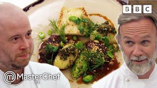 Lemon Glazed Turbot with Pork Cheek Amazes Judges! | MasterChef: The Professionals | MasterChef UK