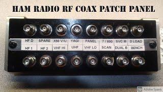 RF coax patch panel for ham radio station