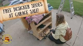 FREE DESIGNER SHOES AT A YARD SALE!