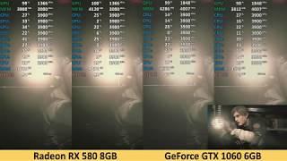 Resident Evil 2 - RX 580 vs GTX 1060 - DirectX 11 vs DirectX 12 - Benchmark Test