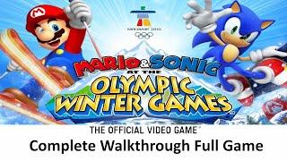 Mario & Sonic at the Winter Olympic Games All Wii Events | Olympic Video Games 