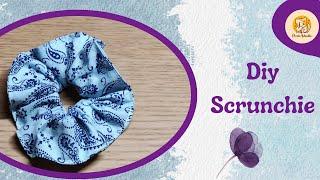 How to make a scrunchie - Hair elastic fabric band