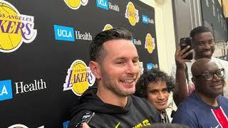 Anthony Davis At Power Forward! JJ Redick Explains His Plan, Plus Defensive Plan At Lakers Practice