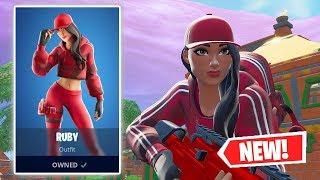 NEW RUBY Skin Gameplay in Fortnite!