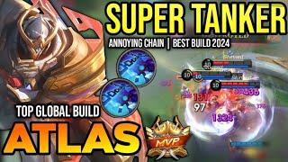 ATLAS BEST BUILD 2024 | TOP GLOBAL ATLAS GAMEPLAY | MOBILE LEGENDS