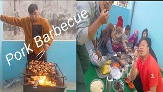 PORK BARBECUE AAJA MAGHE SANKRANTI VAYO#ambarsangwa#vlog