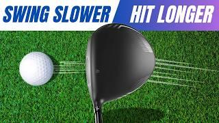 Swing Slower Hit The Golf Ball Longer - How To Swing The Driver Correctly