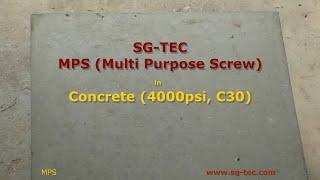 SG-TEC MPS Multi Purpose Screw in Concrete