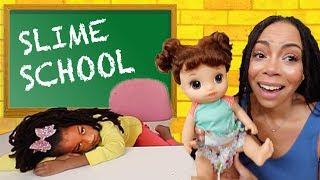 New Student at Slime School !!! New Toy School