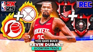 ROCKETS KEVIN DURANT BUILD is UNGUARDABLE in the RANDOM REC on NBA 2K25
