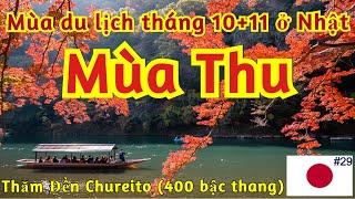 Du Lịch Nhật Bản: Mùa Thu, mùa du lịch tháng 10+11 ở Nhật. Thăm đền Chureito (400 bậc thang)