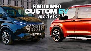 electric Ford Tourneo Custom 2024 or Plug-in Hybrid! models compared +more