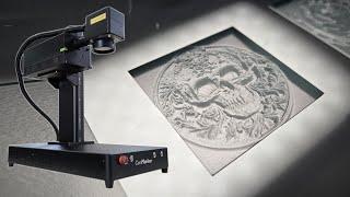 Laser GLASS Cutting & 3D Engraving W/ Omni 1 UV Laser Engraver & Lightburn