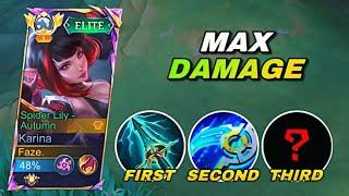 FINALLY... I GOT MAX DAMAGE USING THIS NEW KARINA BROKEN BUILD!!