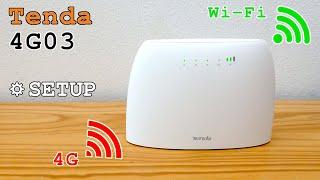 Tenda 4G03 4G Router Wi-Fi • Unboxing, installation, configuration and test