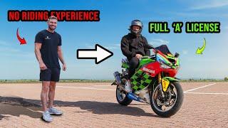 HOW I GOT MY MOTORBIKE LICENSE AFTER NEVER RIDING A MOTORBIKE!