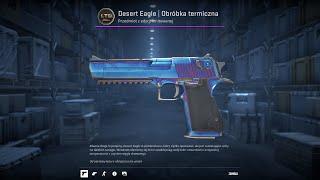 CS2 Desert Eagle Heat Treated Blue Gem Pattern 347 - In Game Inspect