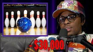 Toosii Lost $30,000 Bowling