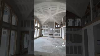 Making a statement with a great room groin vault ceiling. #shorts #customhome