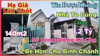 Rẻ Như Bèo_Anh Dũng Ngộp Nợ Giảm Giá Mạnh Bán Lỗ Nhà Đúc Siêu Rộng 1,2 Tỷ (4,5x30) Kế Chợ BÌNH CHÁNH